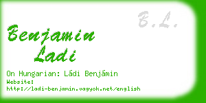 benjamin ladi business card