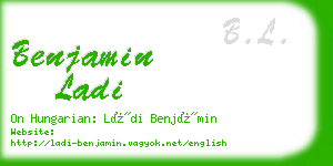 benjamin ladi business card